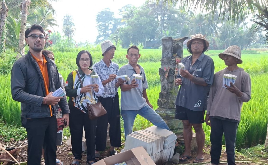 TANGGAP CEPAT, PETUGAS POPT BANJARANGKAN KENDALIKAN SERANGAN HAMA TIKUS DI SUBAK GOMBENG KALER